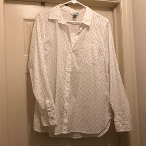 Old Navy, classic button down shirt, large